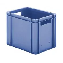 Stapelbare transportkrat TK0 400x300x320 mm (lxbxh) blauw