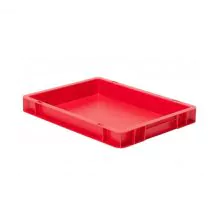 Stapelbare transportkrat TK0 400x300x50 mm (lxbxh) rood