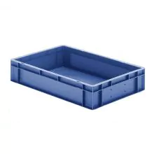 Stapelbare transportkrat TK0 600x400x120 mm (lxbxh) blauw