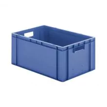 Stapelbare transportkrat TK0 600x400x270 mm (lxbxh) blauw