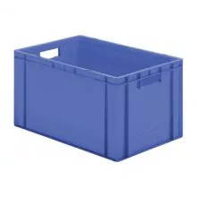 Stapelbare transportkrat TK0 600x400x320 mm (lxbxh) blauw