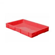 Stapelbare transportkrat TK0 600x400x75 mm (lxbxh) rood