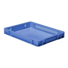 Stapelbare transportkrat TK1 400x300x50 mm (lxbxh) blauw