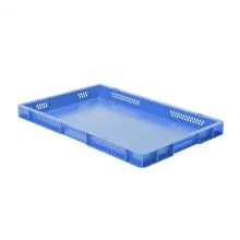 Stapelbare transportkrat TK1 600x400x50 mm (lxbxh) blauw