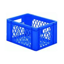 Stapelbare transportkrat TK2 400x300x210 mm (lxbxh) blauw