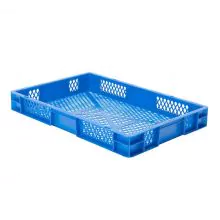 Stapelbare transportkrat TK2 600x400x75 mm (lxbxh) blauw