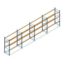 Voordeelrij gebruikte Esmena palletstelling 4600x11300x1100 mm (hxbxd) 3 niveaus