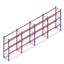 Voordeelrij gebruikte Stow palletstelling 5000x11225x900mm (hxbxd) 3 niveaus
