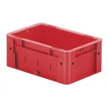 Zware stapelbare transportkrat VTK0 300x200x120 mm (lxbxh) rood