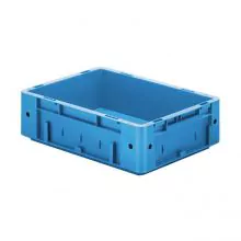 Zware stapelbare transportkrat VTK0 400x300x120 mm (lxbxh) blauw