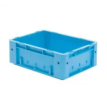 Zware stapelbare transportkrat VTK0 400x300x145 mm (lxbxh) blauw