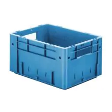 Zware stapelbare transportkrat VTK0 400x300x210 mm (lxbxh) blauw