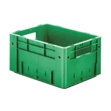 Zware stapelbare transportkrat VTK0 400x300x210 mm (lxbxh) groen