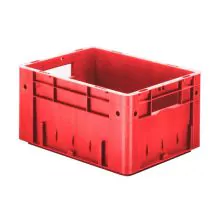 Zware stapelbare transportkrat VTK0 400x300x210 mm (lxbxh) rood