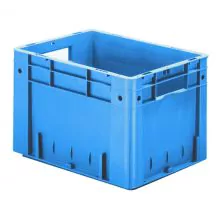 Zware stapelbare transportkrat VTK0 400x300x270 mm (lxbxh) blauw