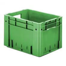 Zware stapelbare transportkrat VTK0 400x300x270 mm (lxbxh) groen