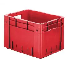 Zware stapelbare transportkrat VTK0 400x300x270 mm (lxbxh) rood