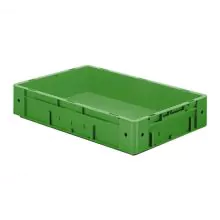 Zware stapelbare transportkrat VTK0 600x400x120 mm (lxbxh) groen