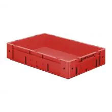 Zware stapelbare transportkrat VTK0 600x400x120 mm (lxbxh) rood