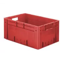 Zware stapelbare transportkrat VTK0 600x400x270 mm (lxbxh) rood