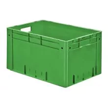 Zware stapelbare transportkrat VTK0 600x400x320 mm (lxbxh) groen