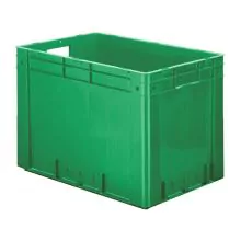 Zware stapelbare transportkrat VTK0 600x400x420 mm (lxbxh) groen