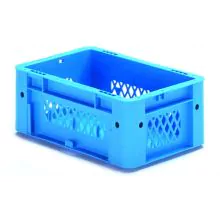 Zware stapelbare transportkrat VTK1 300x200x120 mm (lxbxh) blauw