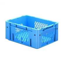 Zware stapelbare transportkrat VTK1 400x300x175 mm (lxbxh) blauw