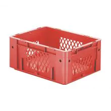 Zware stapelbare transportkrat VTK1 400x300x175 mm (lxbxh) rood