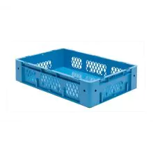 Zware stapelbare transportkrat VTK1 600x400x145 mm (lxbxh) blauw