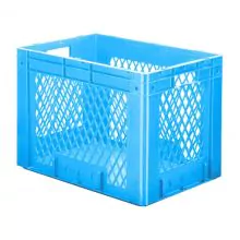 Zware stapelbare transportkrat VTK1 600x400x420 mm (lxbxh) blauw