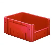 Zware stapelbare transportkrat VTK4 400x300x175 mm (lxbxh) rood