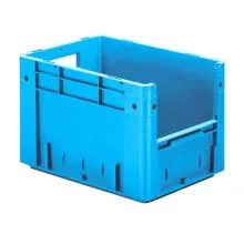 Zware stapelbare transportkrat VTK4 400x300x270 mm (lxbxh) blauw