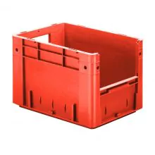 Zware stapelbare transportkrat VTK4 400x300x270 mm (lxbxh) rood