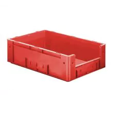 Zware stapelbare transportkrat VTK4 600x400x175 mm (lxbxh) rood