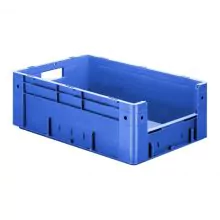 Zware stapelbare transportkrat VTK4 600x400x210 mm (lxbxh) blauw