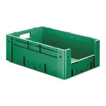 Zware stapelbare transportkrat VTK4 600x400x210 mm (lxbxh) groen