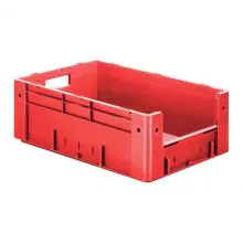 Zware stapelbare transportkrat VTK4 600x400x210 mm (lxbxh) rood