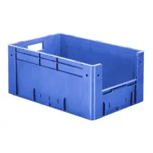 Zware stapelbare transportkrat VTK4 600x400x270 mm (lxbxh) blauw