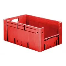 Zware stapelbare transportkrat VTK4 600x400x270 mm (lxbxh) rood