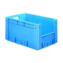 Zware stapelbare transportkrat VTK4 600x400x320 mm (lxbxh) blauw