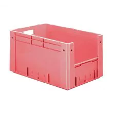 Zware stapelbare transportkrat VTK4 600x400x320 mm (lxbxh) rood