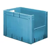 Zware stapelbare transportkrat VTK4 600x400x420 mm (lxbxh) blauw