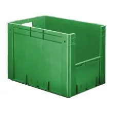 Zware stapelbare transportkrat VTK4 600x400x420 mm (lxbxh) groen