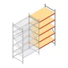 Grootvakstelling AR 3000x1610x1000 mm (hxbxd) 5 niveaus verzinkt aanbouwsectie