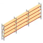 Voordeelrij grootvakstelling AR 2250x5750x400 mm (hxbxd) 4 niveaus met voorgemonteerde frames