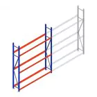 Bandenstelling grootvak AR 2500x2010x400 mm (hxbxd) 3 niveaus beginsectie