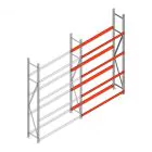 Bandenstelling grootvak AR 2500x1610x400mm (hxbxd) 4 niveaus aanbouwsectie