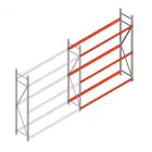 Bandenstelling grootvak AR 2250x2010x500mm (hxbxd) 3 niveaus aanbouwsectie