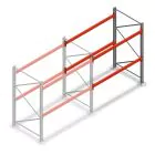 Palletstelling AR T2 2000x1850x1100mm (hxbxd) 2 niveaus 2530kg/niv aanbouwsectie met voorgemonteerde frames